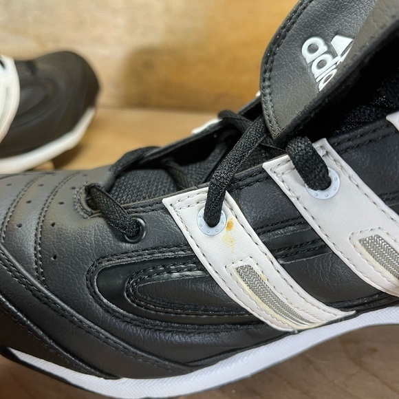 NEW Adidas Spinner 7 Low Mens Sz 12 Metal Spikes Baseball Shoes Blk 113195 - Picture 5 of 11